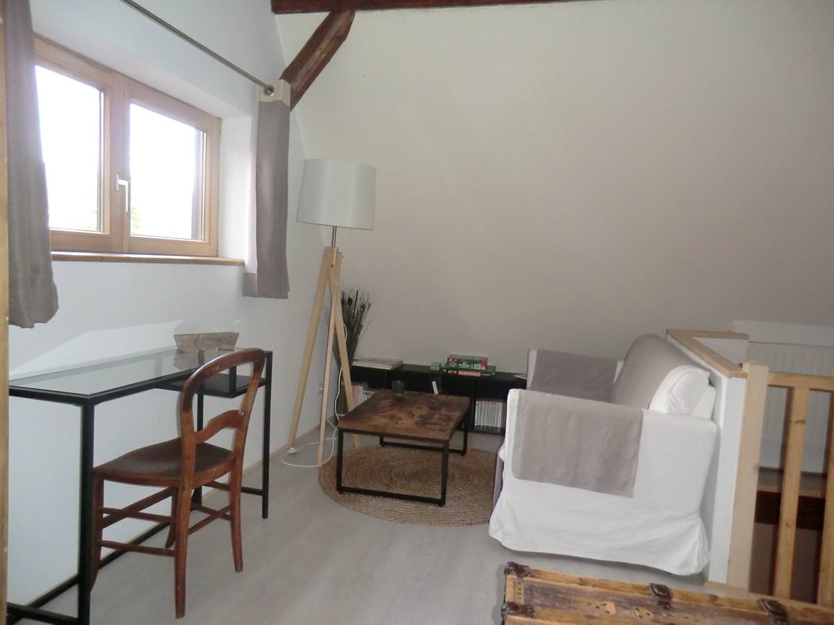 Coin détente mezzanine - Gîte à Turckheim
